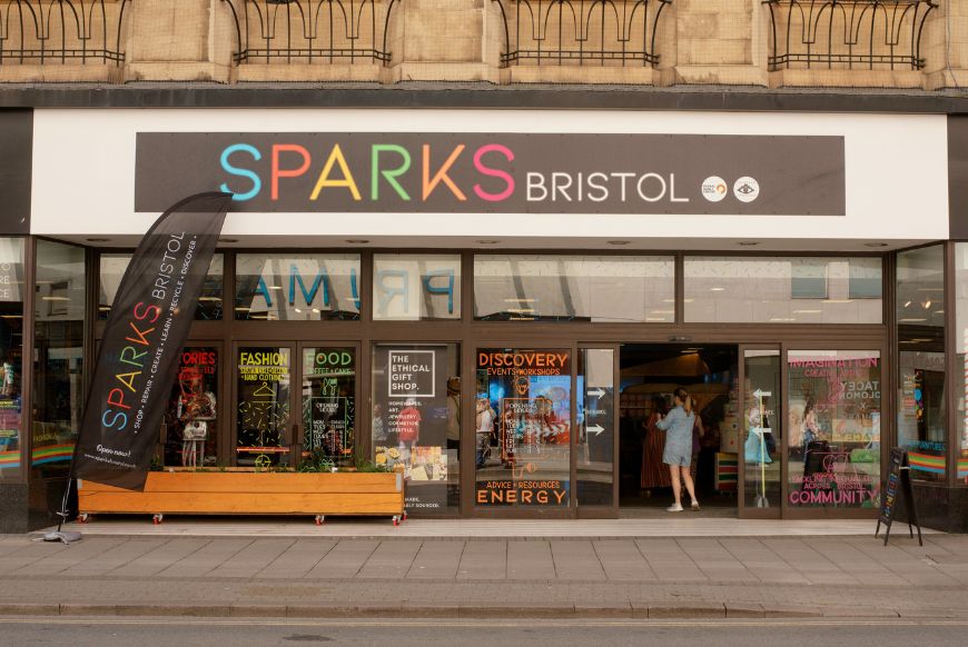 photo of the front of the Sparks Bristol store